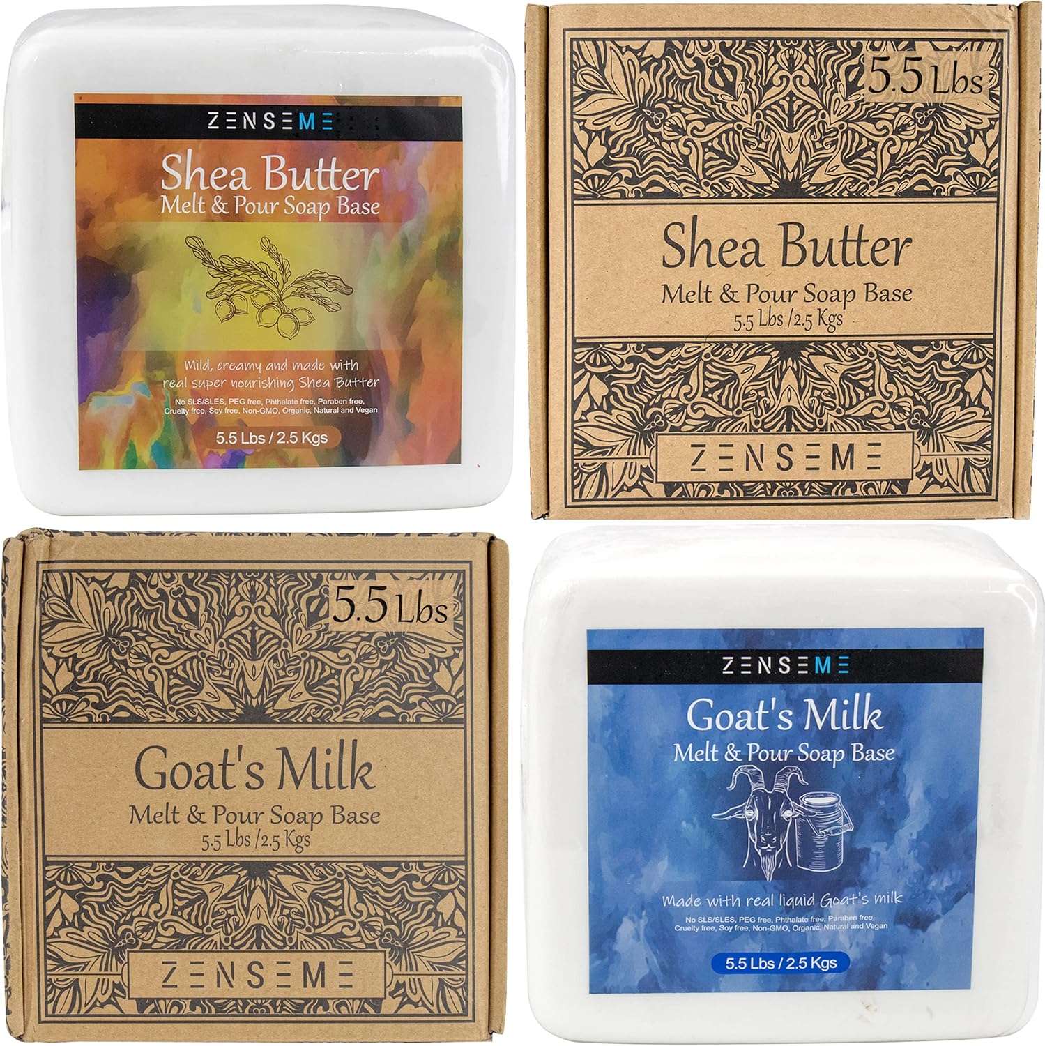 ZenseMe Goats Milk & Shea Butter Soap Base