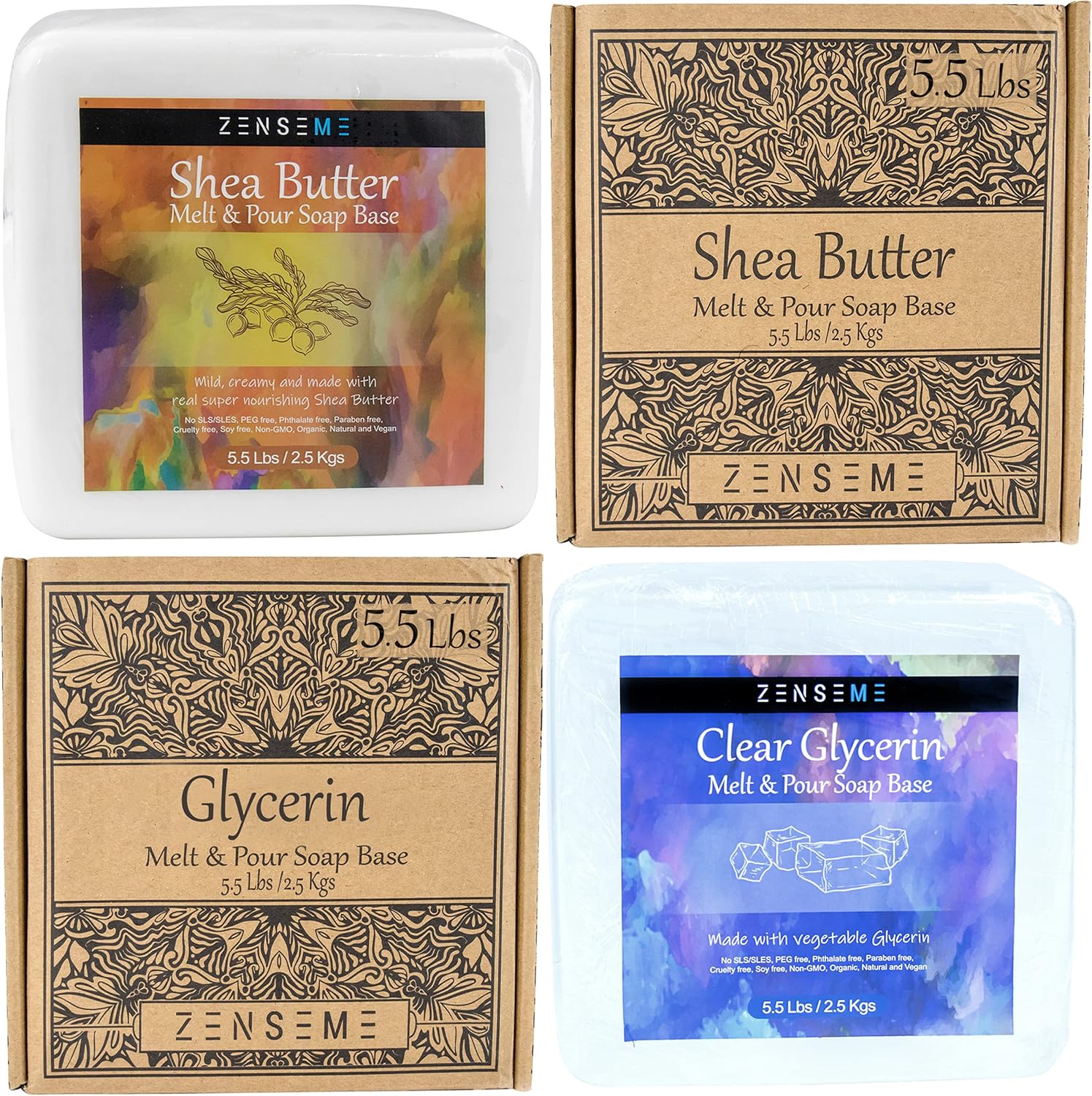 zenseme 11 LB Glycerin & Shea Butter Soap Base