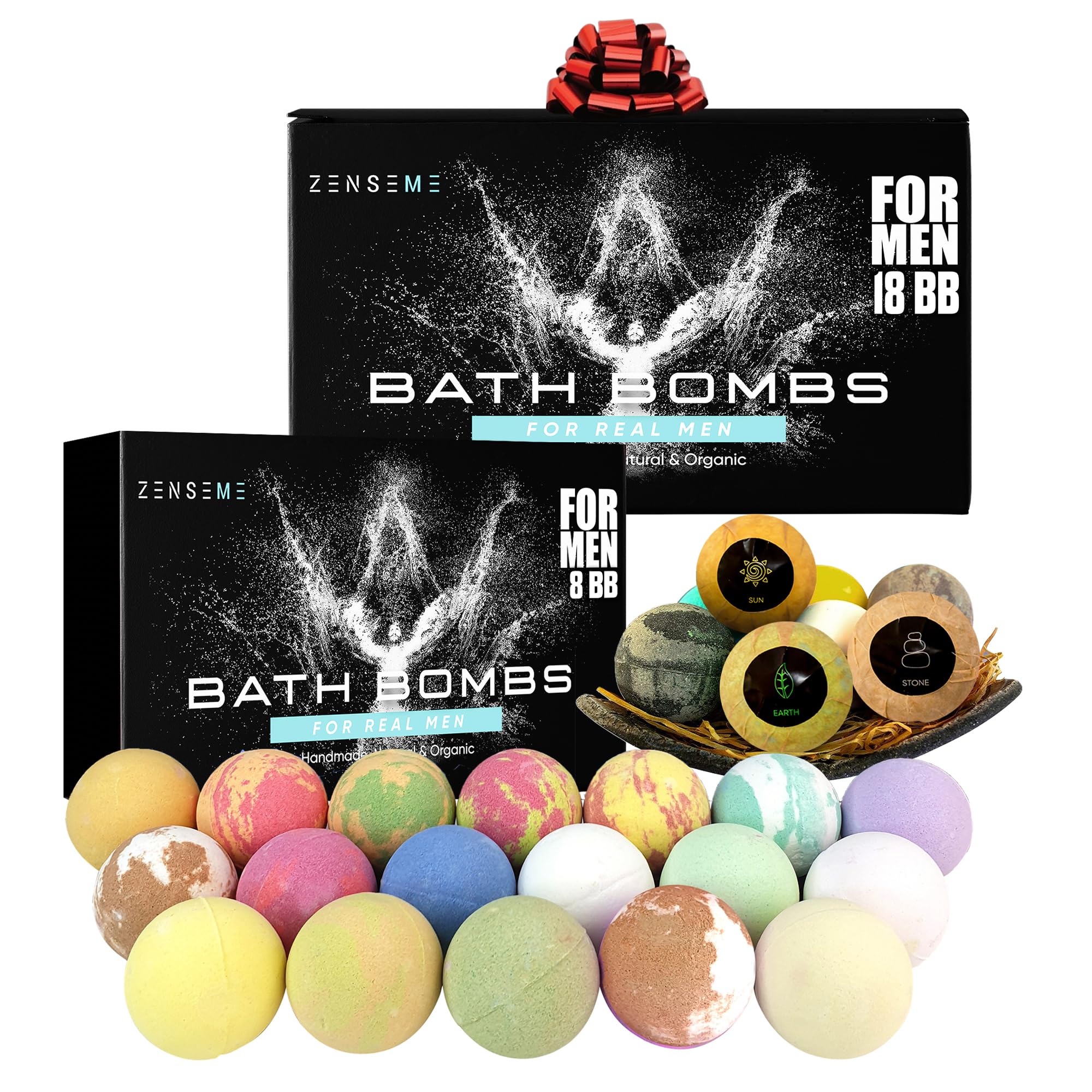 ZenseMe bath bombs for men