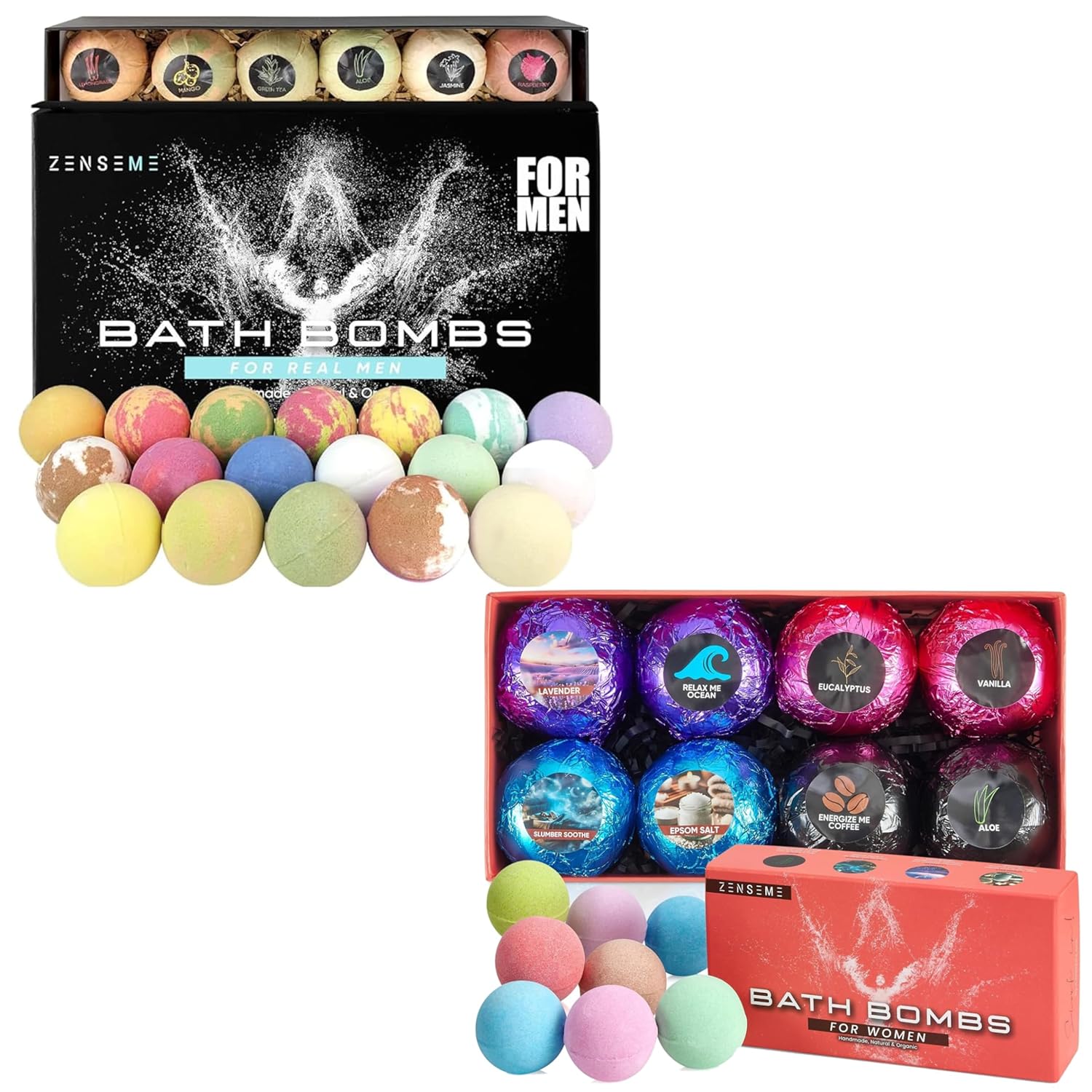 Bundle of 26 Bath Bombs for Men & Women 