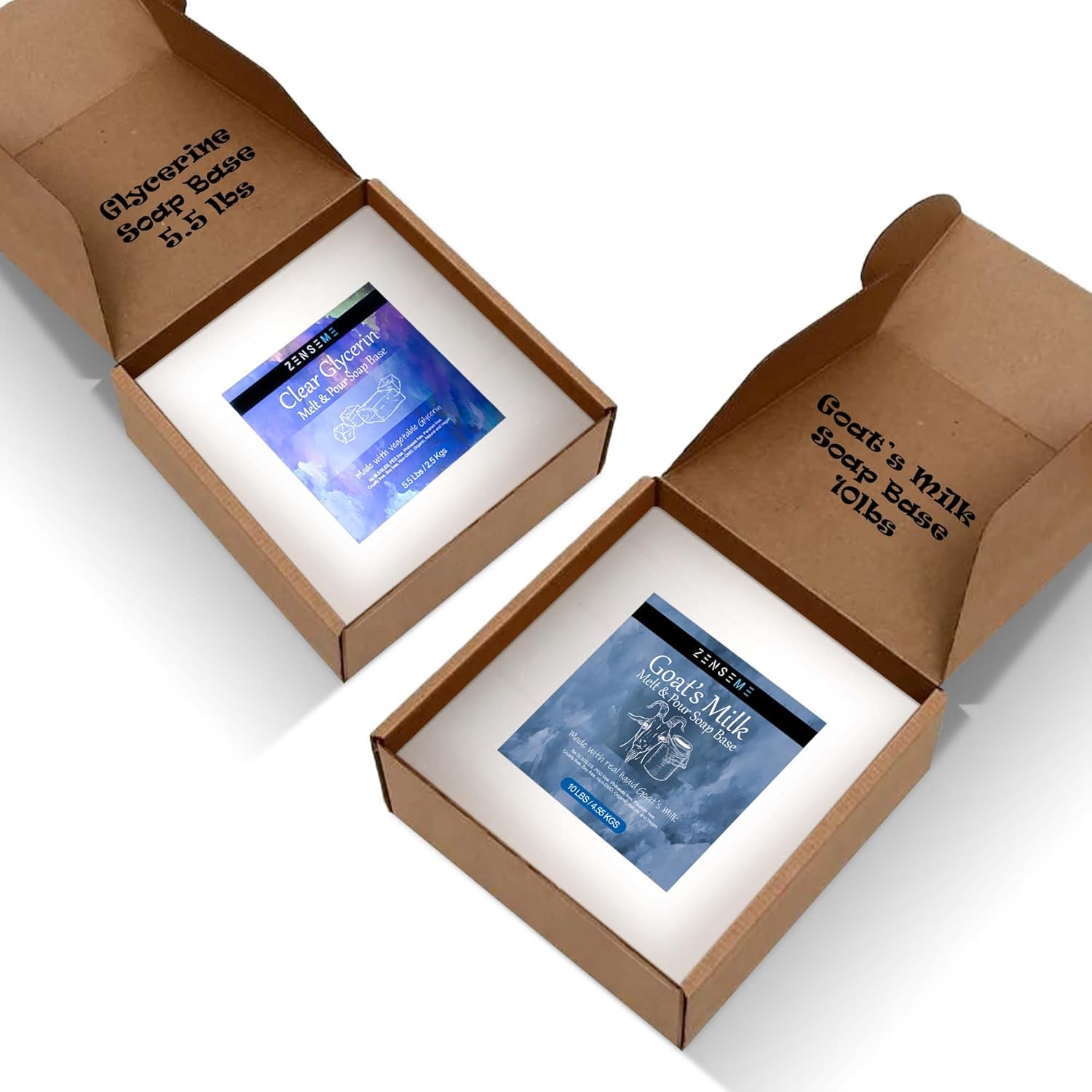 ZenseMe Glycerin & Goat Milk Soap Base – 15.5 lbs