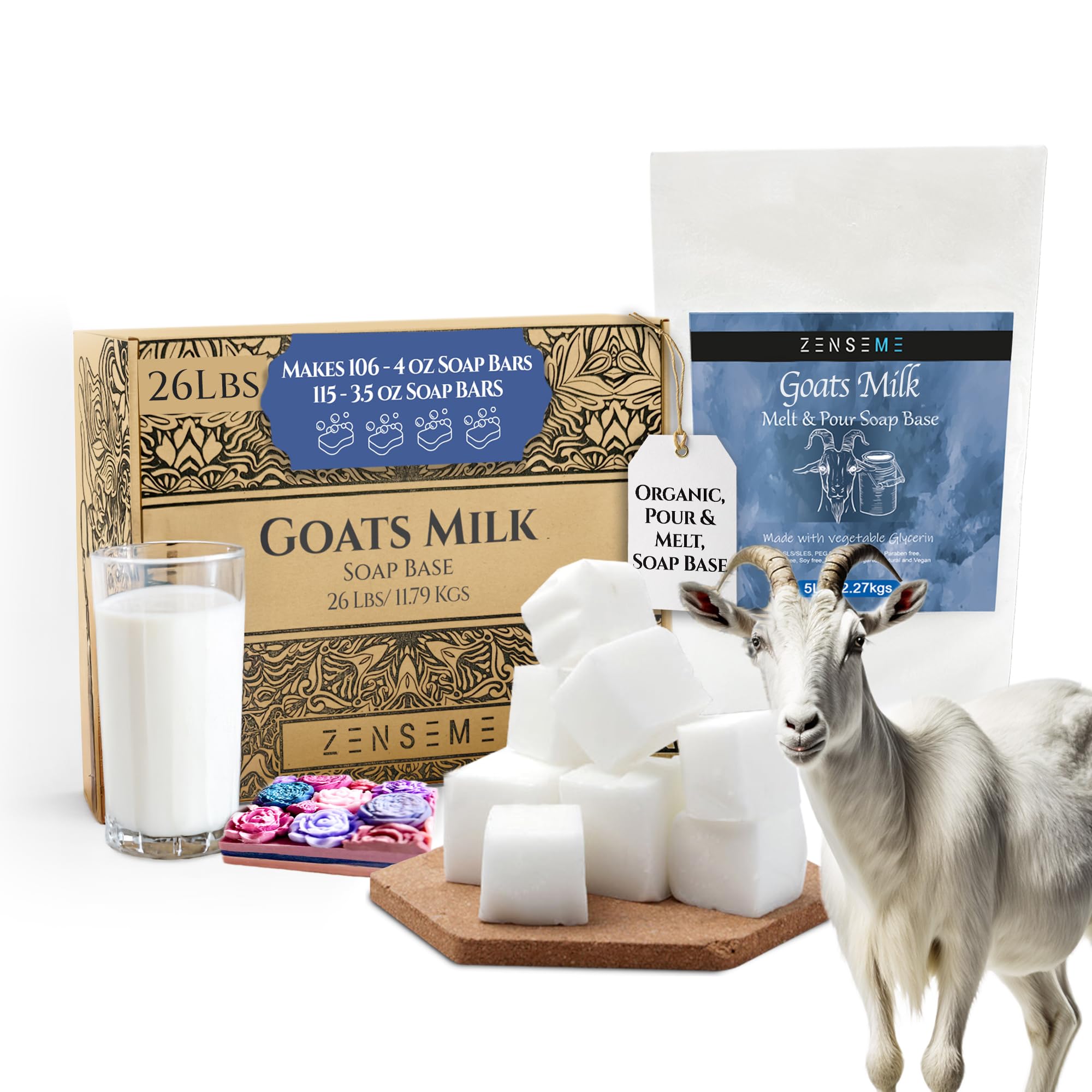 ZenseMe Goat Milk Soap Base 