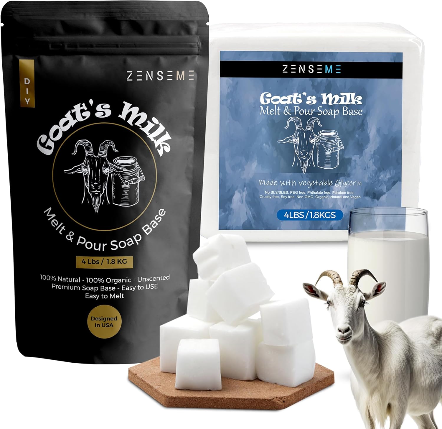ZenseMe Goat Milk melt and pour Soap Base