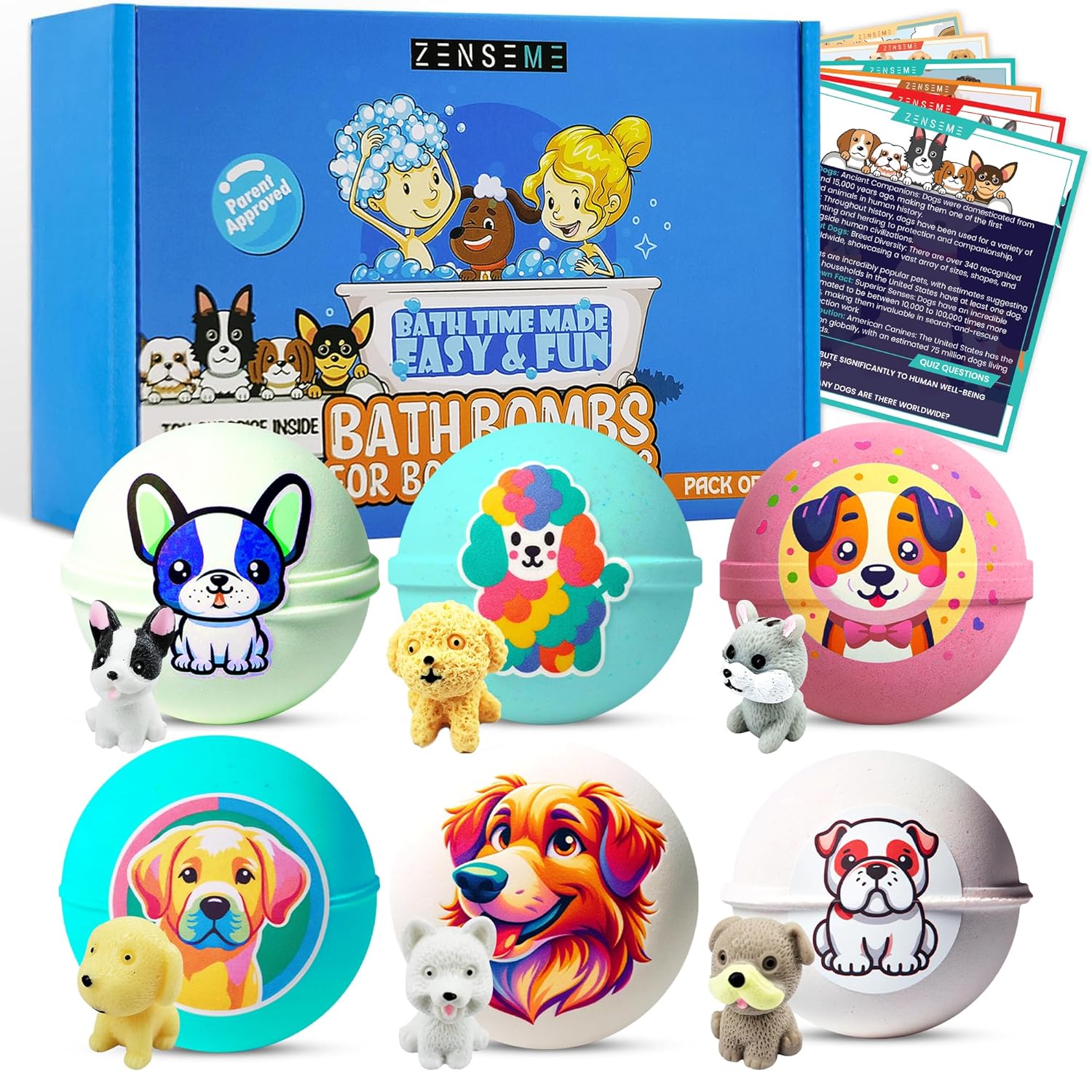ZenseMe Kids Bath Bombs with Toys 