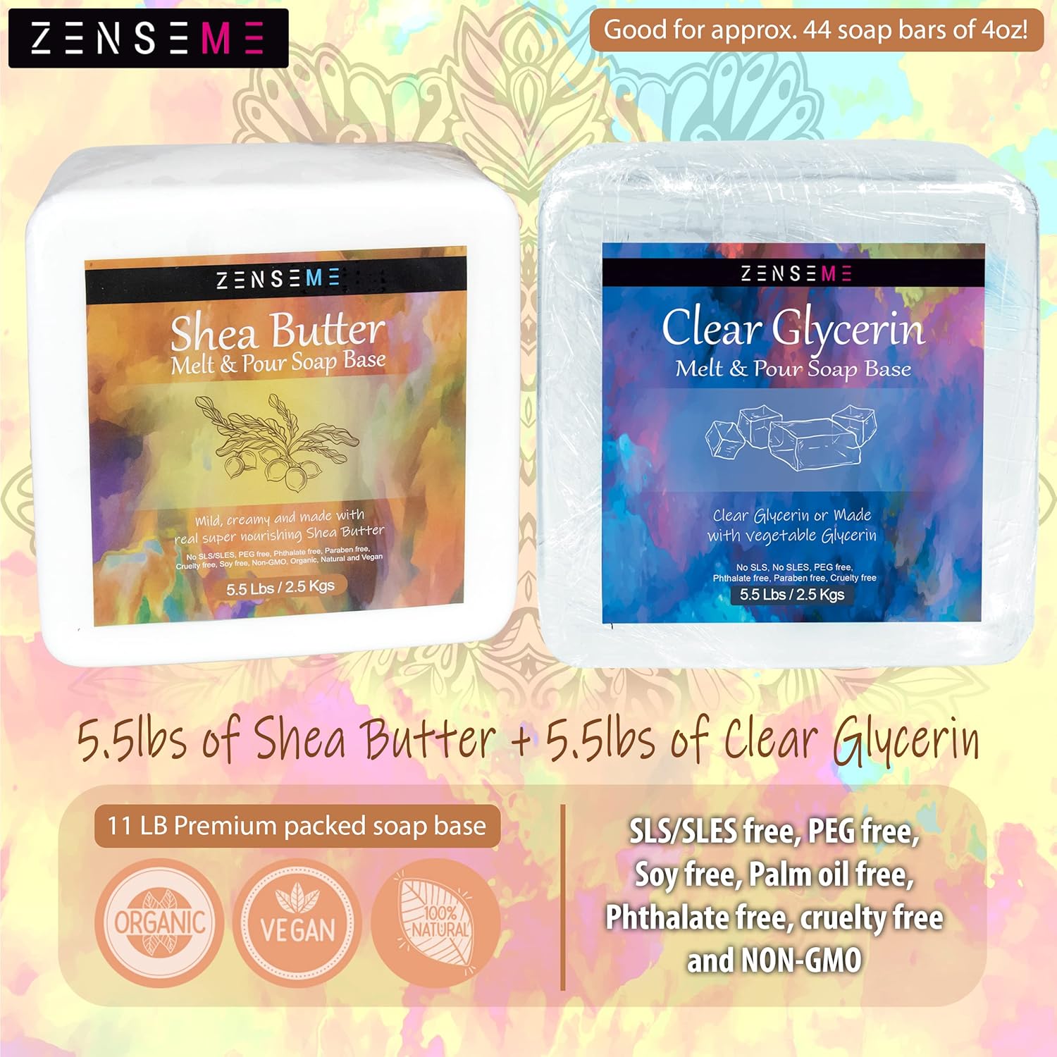 zenseme 11 LB Glycerin & Shea Butter Soap Base