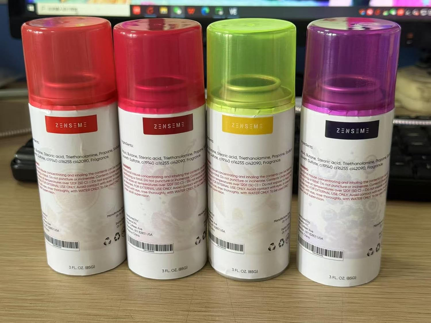 ZenseMe Fruit Scent Soap Foam 4-Pack