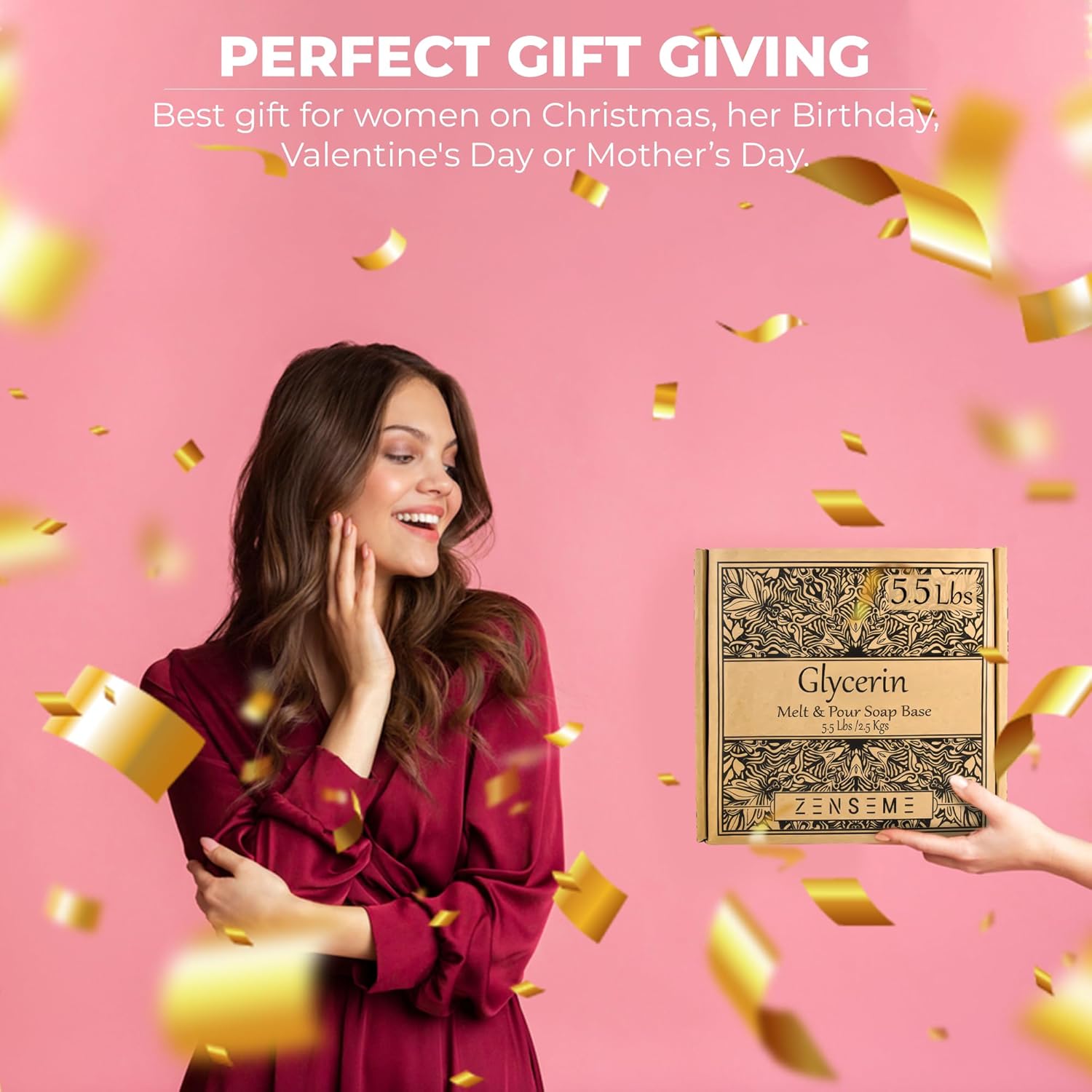 ZenseMe soap base for soap making  Glycerin. melt-and-pour base ideal for DIY and sensitive skin perfact gift