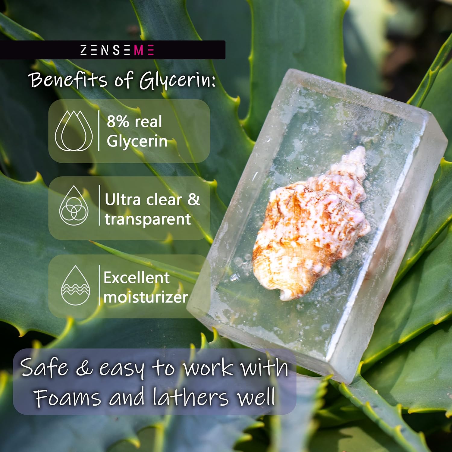 Zenseme 11 LB Glycerin & Shea Butter Soap Base