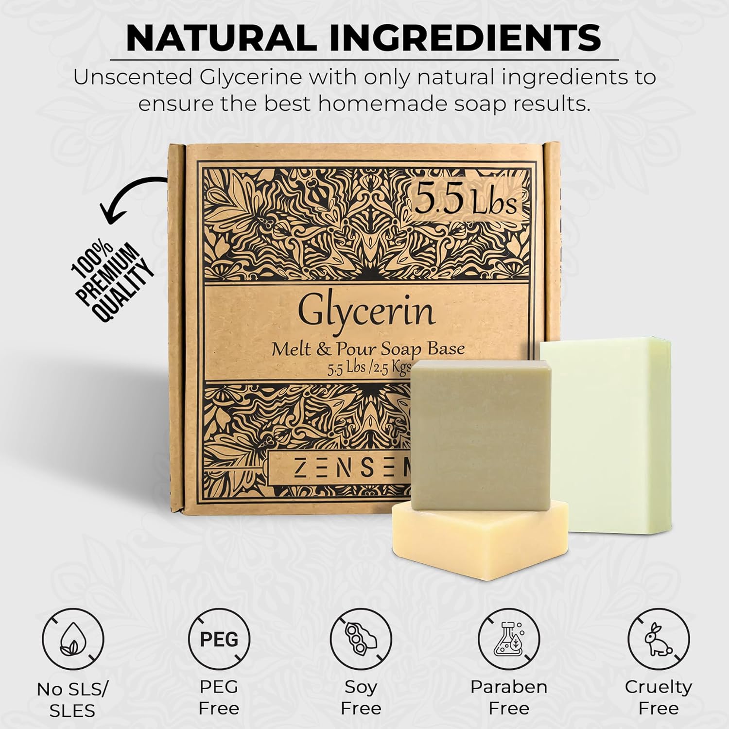 ZenseMe Soap Base for Soap Making – Organic & Easy – Zenseme