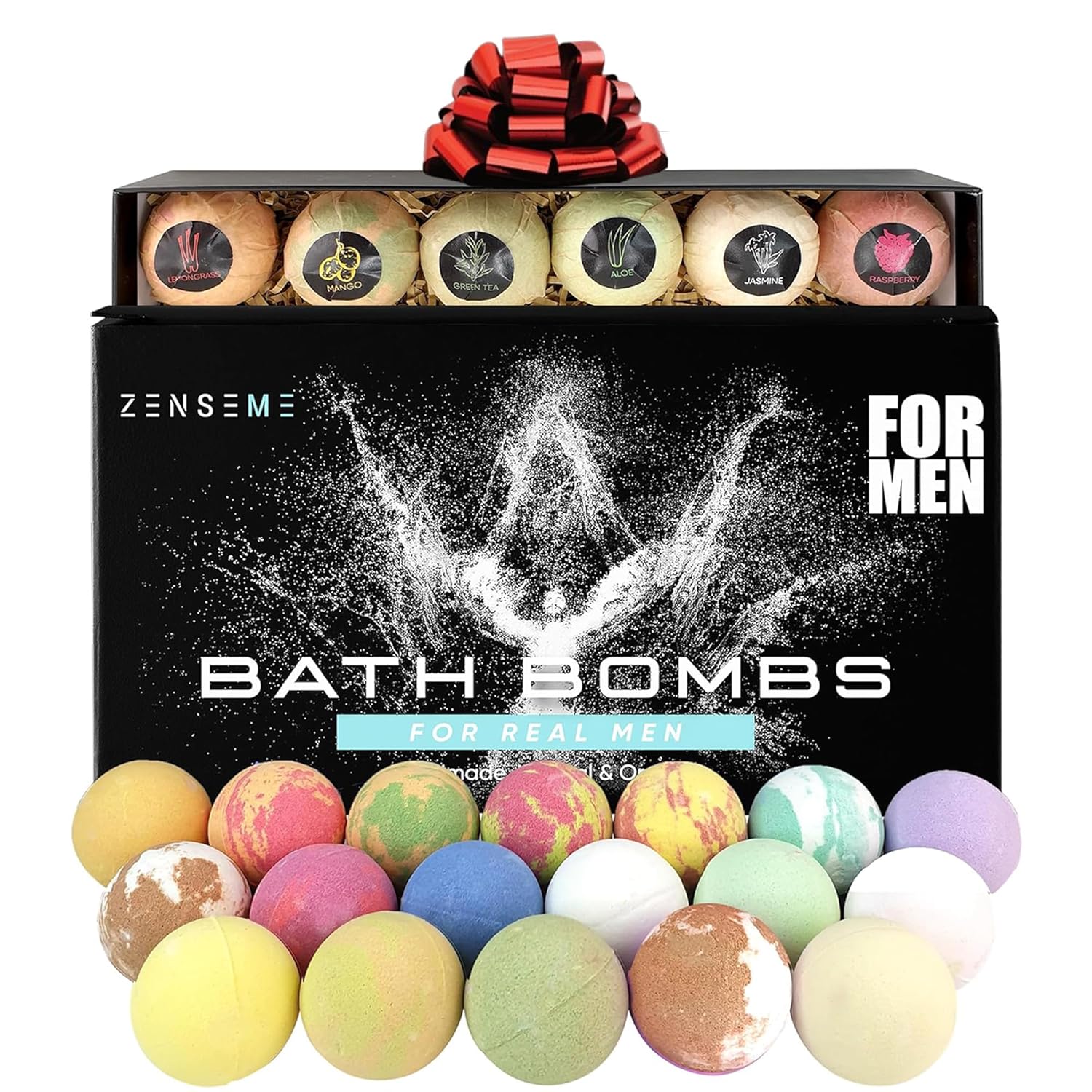 ZenseMe bath bombs for men