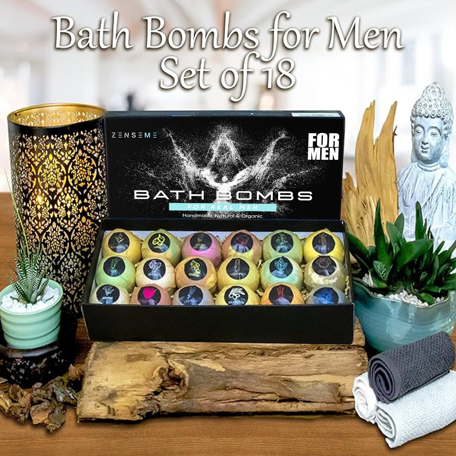 ZenseMe bath bombs for men