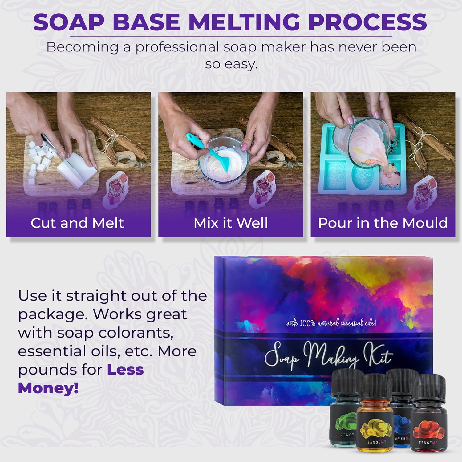 Soap Base Melting Process - ZenseMe