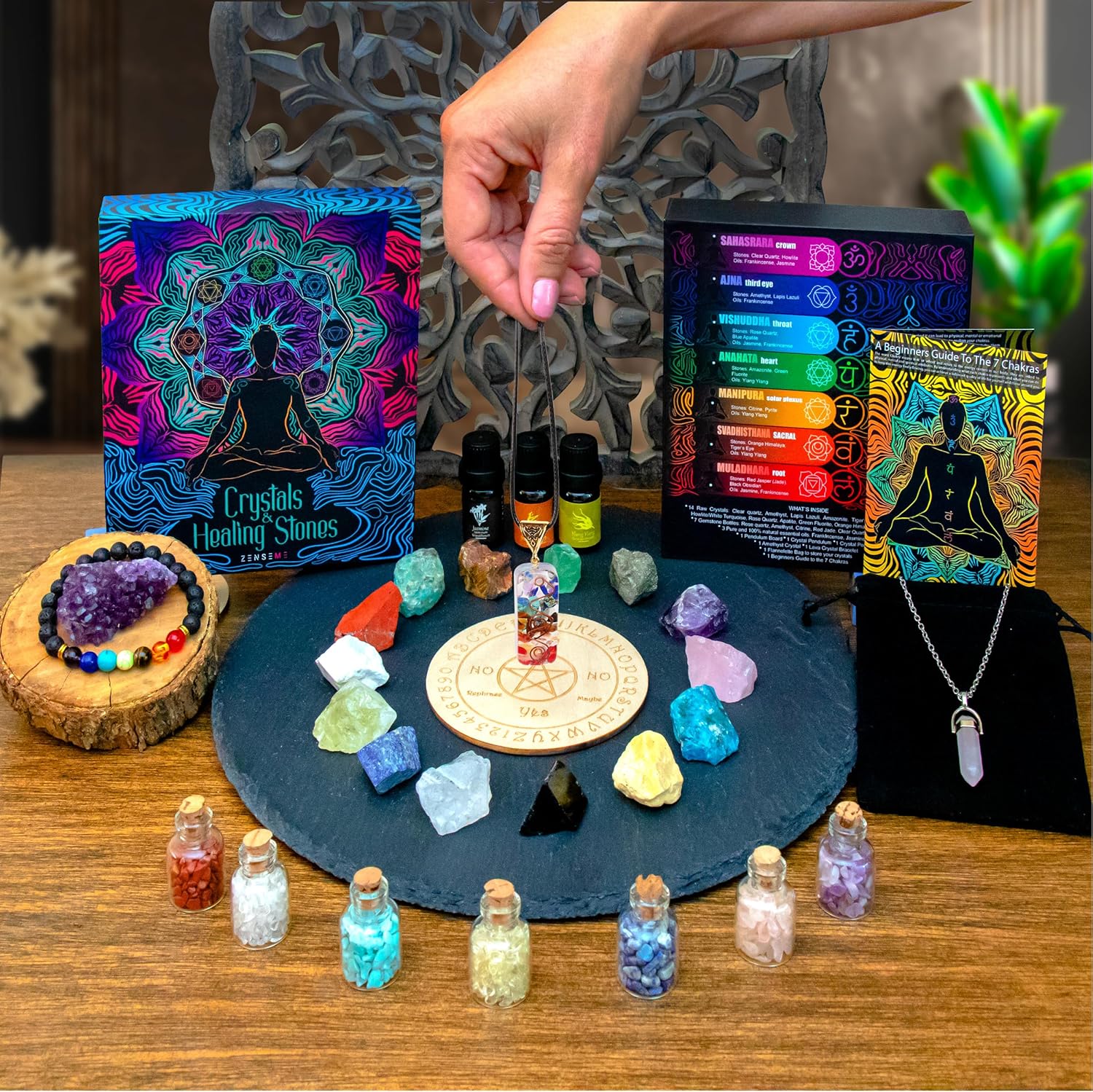 ZenseMe Crystal Healing Stones for Energy & Balance