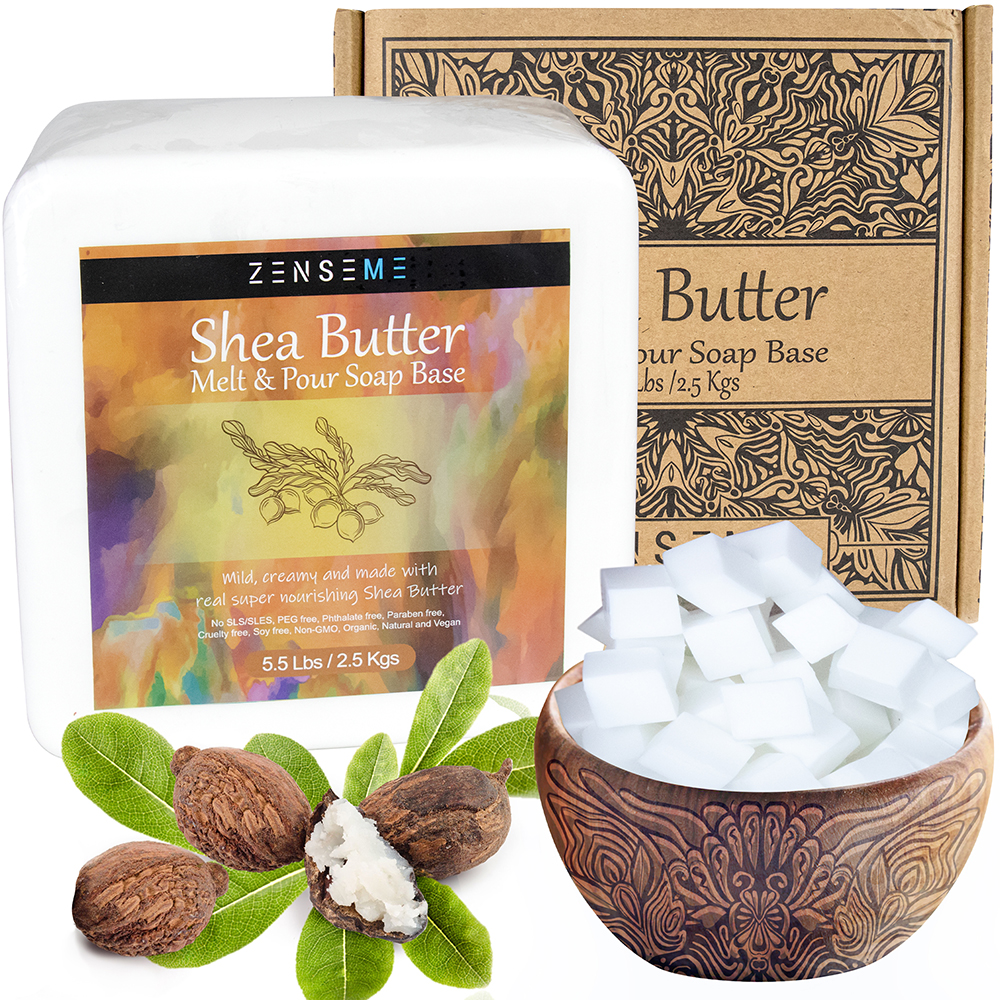 NATURAL Shea Butter Soap Base - 2lb Blocks for only $6.85 at Aztec Candle &  Soap Making Supplies